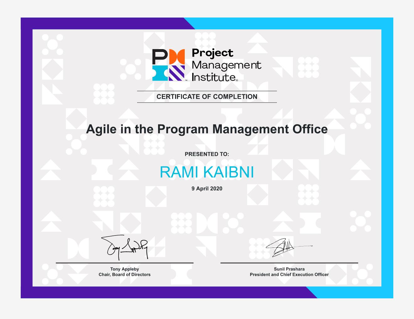 Agile in the Program Management Office