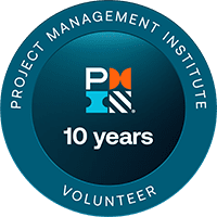 PMI Volunteer - 10 years